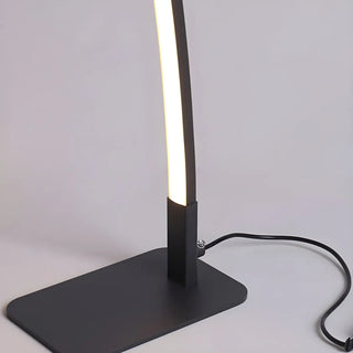 Stylish Minimalist Curved Linear Metal Table Lamp Zawala Image - 15