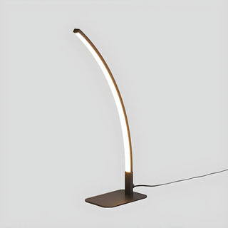 Stylish Minimalist Curved Linear Metal Table Lamp Zawala Image - 7