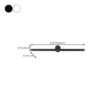 ZOWALA - Minimalist Black Linear LED Vanity Wall Light Image - 15