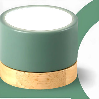 Minimalist White Cylinder LED Flush Mount Ceiling Light Zawala Image - 8