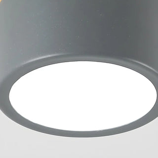 Minimalist White Cylinder LED Flush Mount Ceiling Light Zawala Image - 10