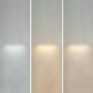 Minimalist White Linear Metal Vanity Light Fixture Zawala Image - 18