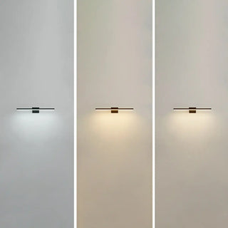 Minimalist White Linear Metal Vanity Light Fixture Zawala Image - 22