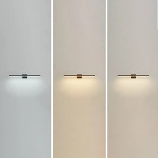 Minimalist White Linear Metal Vanity Light Fixture Zawala Image - 23