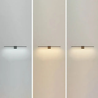 Minimalist White Linear Metal Vanity Light Fixture Zawala Image - 24