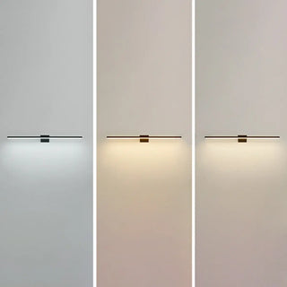 Minimalist White Linear Metal Vanity Light Fixture Zawala Image - 25