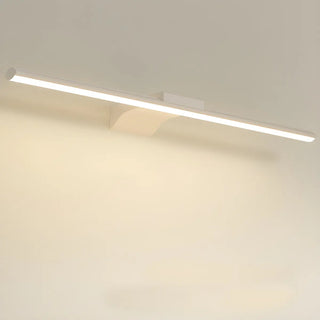 Minimalist White Linear Metal Vanity Light Fixture Zawala Image - 9