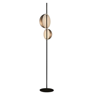 Minimalist Modern Double Black Dome Metal Floor Lamp Zawala Image - 7
