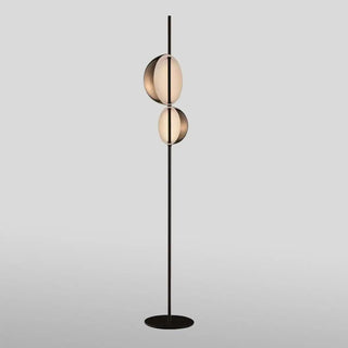 Minimalist Modern Double Black Dome Metal Floor Lamp Zawala Image - 8