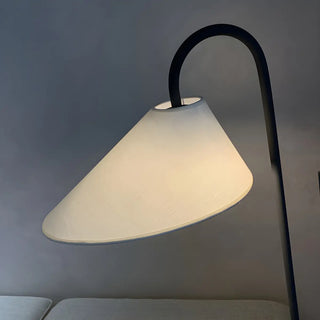 Minimalist Cone Modern Black Curved Floor Lamp Zawala Image - 13
