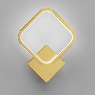 ZOWALA - Minimalist Geometric Gold Metal Wall Light Image - 4