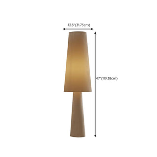 Minimalist White Metal LED Zen Tea Floor Light Zawala #size