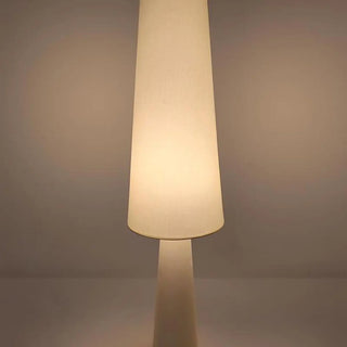 Minimalist White Metal LED Zen Tea Floor Light Zawala Image - 8