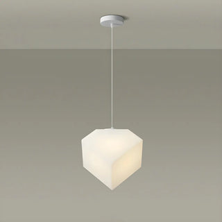 Minimalist Geometric Frosted Glass Dining Room Pendant Light Zawala Image - 3