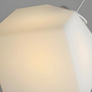Minimalist Geometric Frosted Glass Dining Room Pendant Light Zawala Image - 5