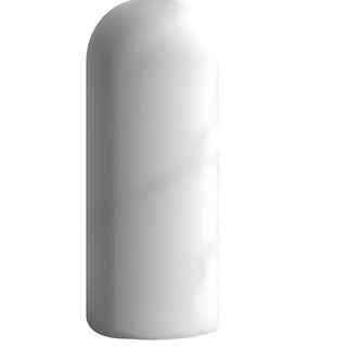 Stylish Chic White Bowl Shade Column Marble Table Lamp Zawala Image - 12