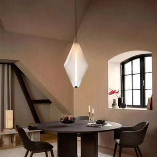 ZOWALA - Modern Dining Room Geometric Clear Glass Pendant Light Image - 4