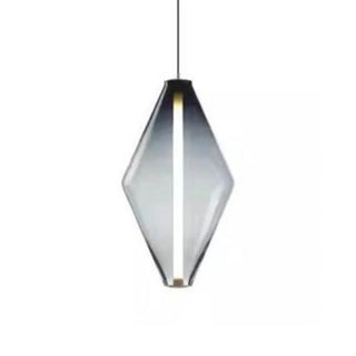 ZOWALA - Modern Dining Room Geometric Clear Glass Pendant Light Image - 8