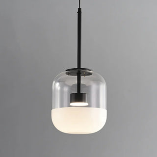 ZOWALA - Minimalist Glass Jar Pendant Light LED Third Gear Dimming Image - 11