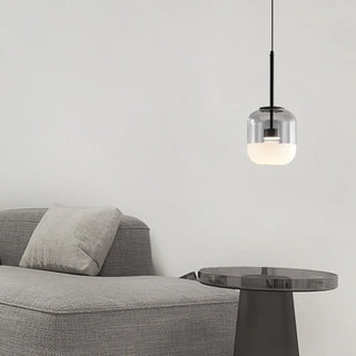 ZOWALA - Minimalist Glass Jar Pendant Light LED Third Gear Dimming Image - 2