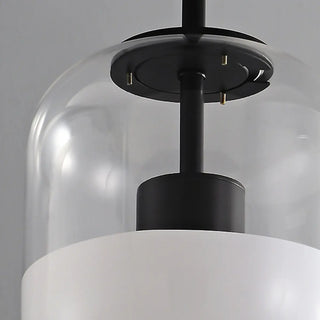ZOWALA - Minimalist Glass Jar Pendant Light LED Third Gear Dimming Image - 9