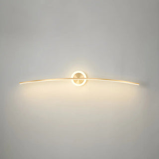 Bathroom Creative Minimalist Curved Strip Vanity Light Zawala Image - 10