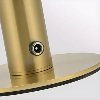 Minimalist Dome Lampshade Gold Metal Modern Table Lamp Zawala Image - 5