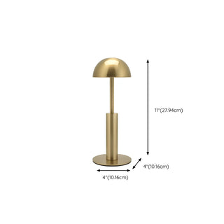 Minimalist Dome Lampshade Gold Metal Modern Table Lamp Zawala #size