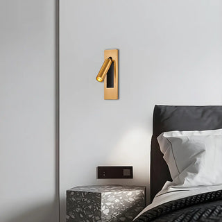 Minimalist Aluminum Rotatable Cylinder Reading Wall Sconce Zawala Image - 2