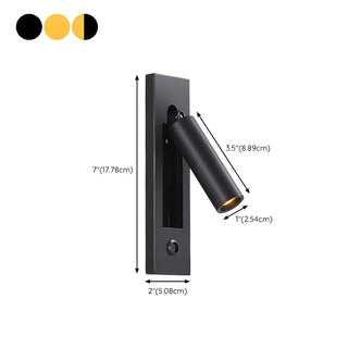 Minimalist Aluminum Rotatable Cylinder Reading Wall Sconce Zawala Image - 26