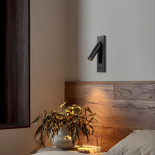 Minimalist Aluminum Rotatable Cylinder Reading Wall Sconce Zawala Image - 6
