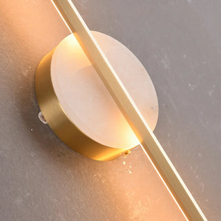Sleek Minimalist Gold Linear Vanity Wall Light Zawala Image - 8