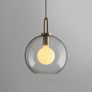 Minimalist Cylinder Glass Kitchen Gray Pendant Light Zawala Image - 11
