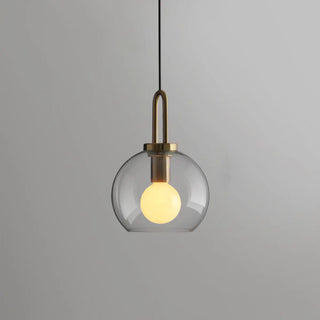 Minimalist Cylinder Glass Kitchen Gray Pendant Light Zawala Image - 7