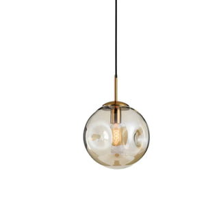 Minimalist Gold Globe Cord Clear Glass Pendant Light Zawala Image - 7