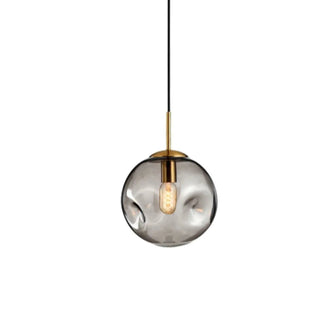 Minimalist Gold Globe Cord Clear Glass Pendant Light Zawala Image - 6
