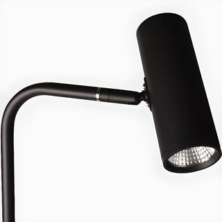 Minimalist Black LED Bulb Cylindrical Floor Lamp Zawala Image - 7