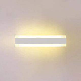 Minimalist LED Black Linear Metal Wall Light Sconce Zawala Image - 10
