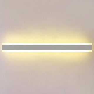 Minimalist LED Black Linear Metal Wall Light Sconce Zawala Image - 11