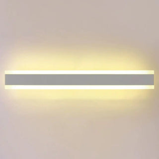 Minimalist LED Black Linear Metal Wall Light Sconce Zawala Image - 15
