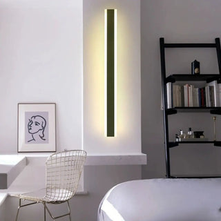 Minimalist LED Black Linear Metal Wall Light Sconce Zawala Image - 18