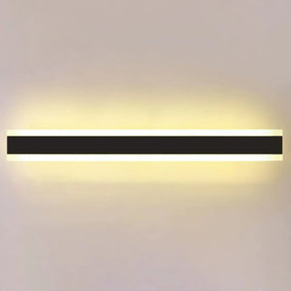 Minimalist LED Black Linear Metal Wall Light Sconce Zawala Image - 23