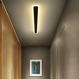 Minimalist LED Black Linear Metal Wall Light Sconce Zawala Image - 25