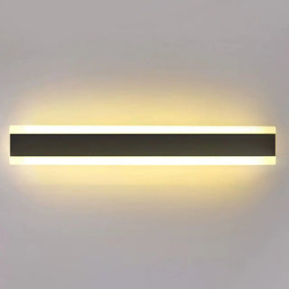Minimalist LED Black Linear Metal Wall Light Sconce Zawala Image - 26