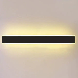 Minimalist LED Black Linear Metal Wall Light Sconce Zawala Image - 27