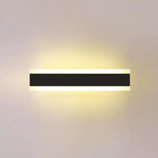 Minimalist LED Black Linear Metal Wall Light Sconce Zawala Image - 29