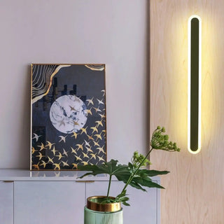 Minimalist LED Black Linear Metal Wall Light Sconce Zawala Image - 30