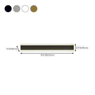 Minimalist LED Black Linear Metal Wall Light Sconce Zawala Image - 39