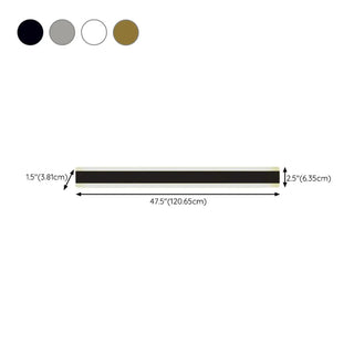 Minimalist LED Black Linear Metal Wall Light Sconce Zawala Image - 41