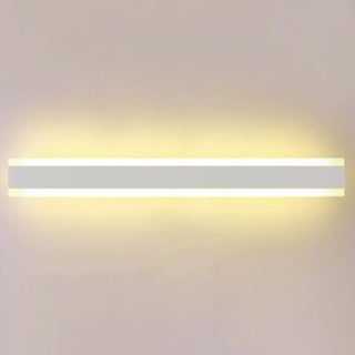 Minimalist LED Black Linear Metal Wall Light Sconce Zawala Image - 5